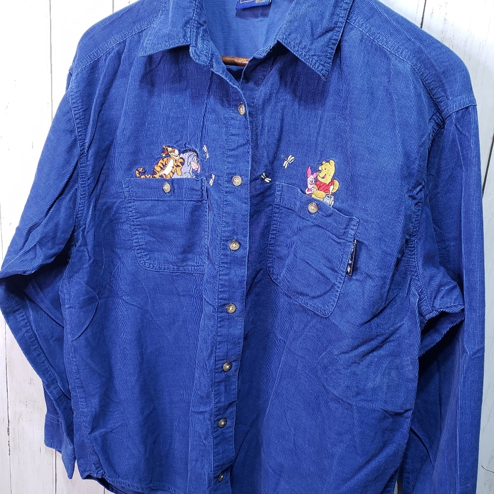 Vintage Disney Pooh Tigger Eeyore Women's Corduroy - Picture 2 of 7